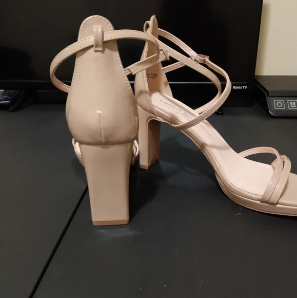 Chinese Laundry Nude Strappy Heels - Picture 2 of 4